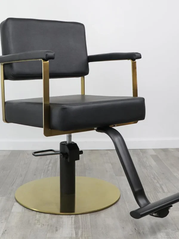 black salon chairs