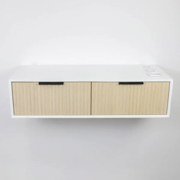 hair salon wall mount styling station