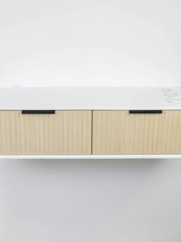 hair salon wall mount styling station