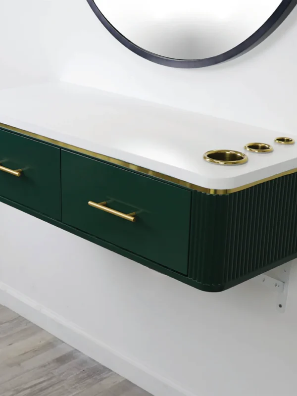 hair salon wall mount station